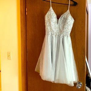 Silver Dress with sequence